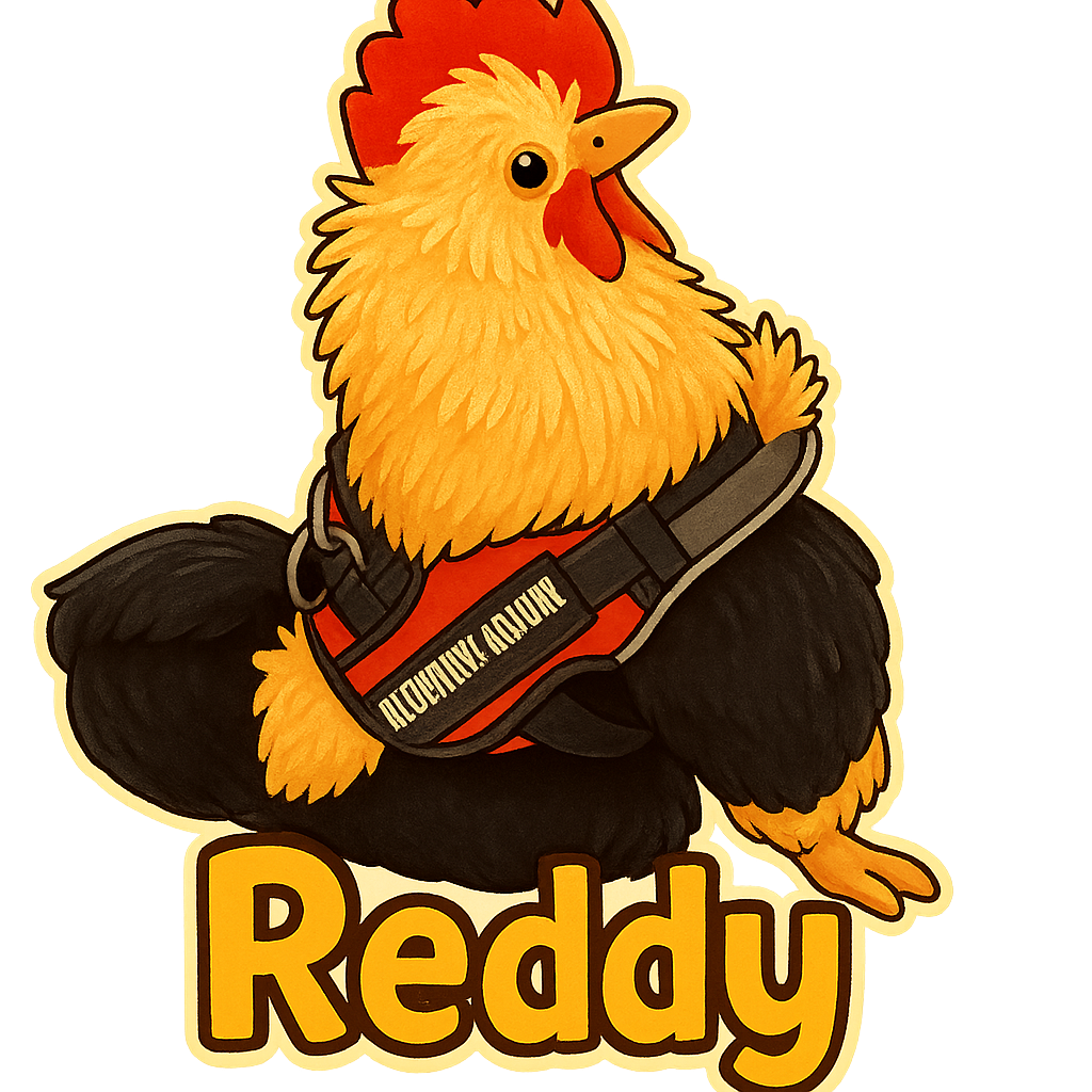 Custom Reddy sticker - AI-generated pet art