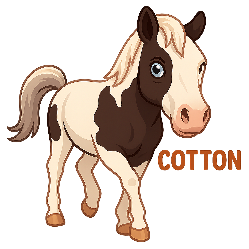 Custom Cotton  sticker - AI-generated pet art