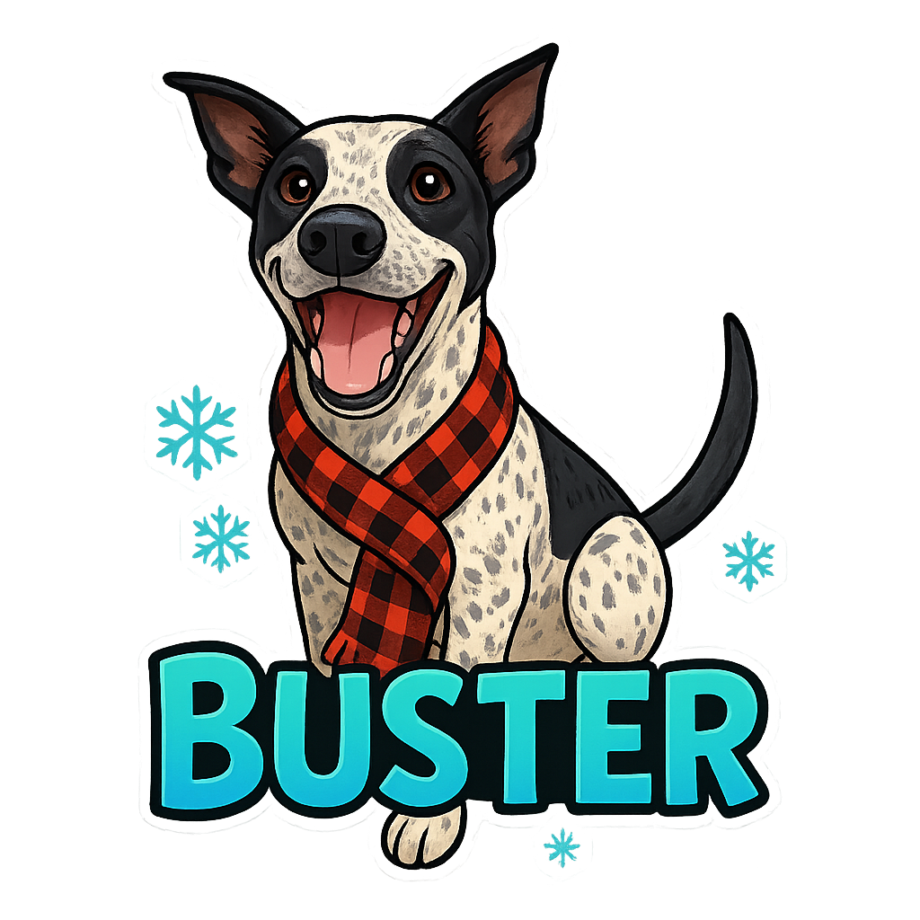 Buster's sticker