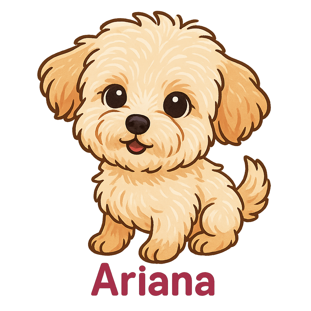 Custom Ariana  sticker - AI-generated pet art