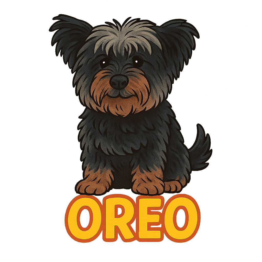 Custom Oreo  sticker - AI-generated pet art