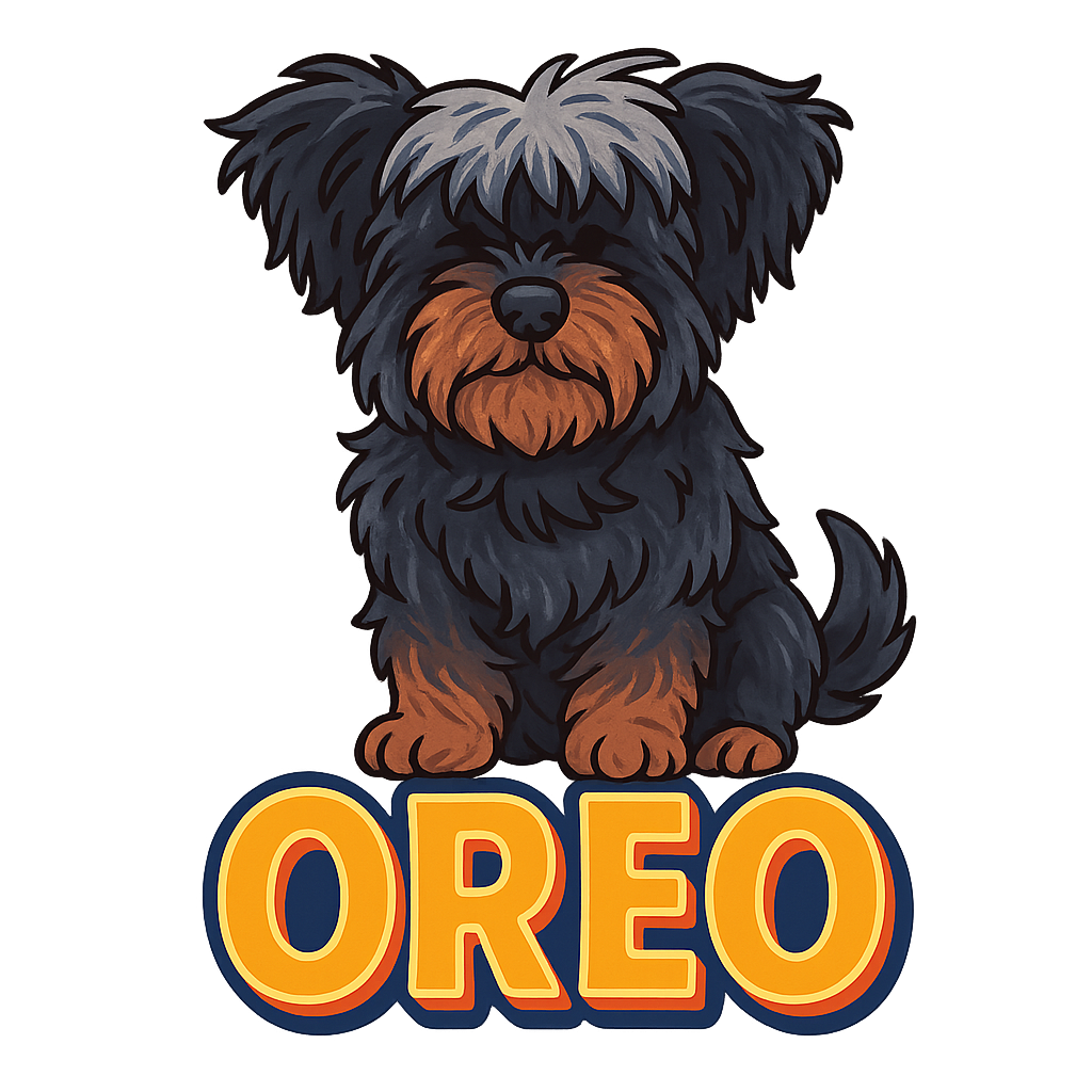 Custom Oreo  sticker - AI-generated pet art