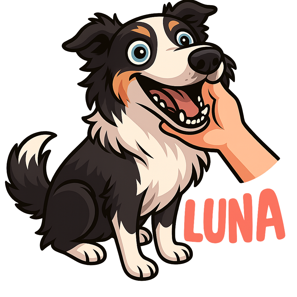 Custom Luna sticker - AI-generated pet art