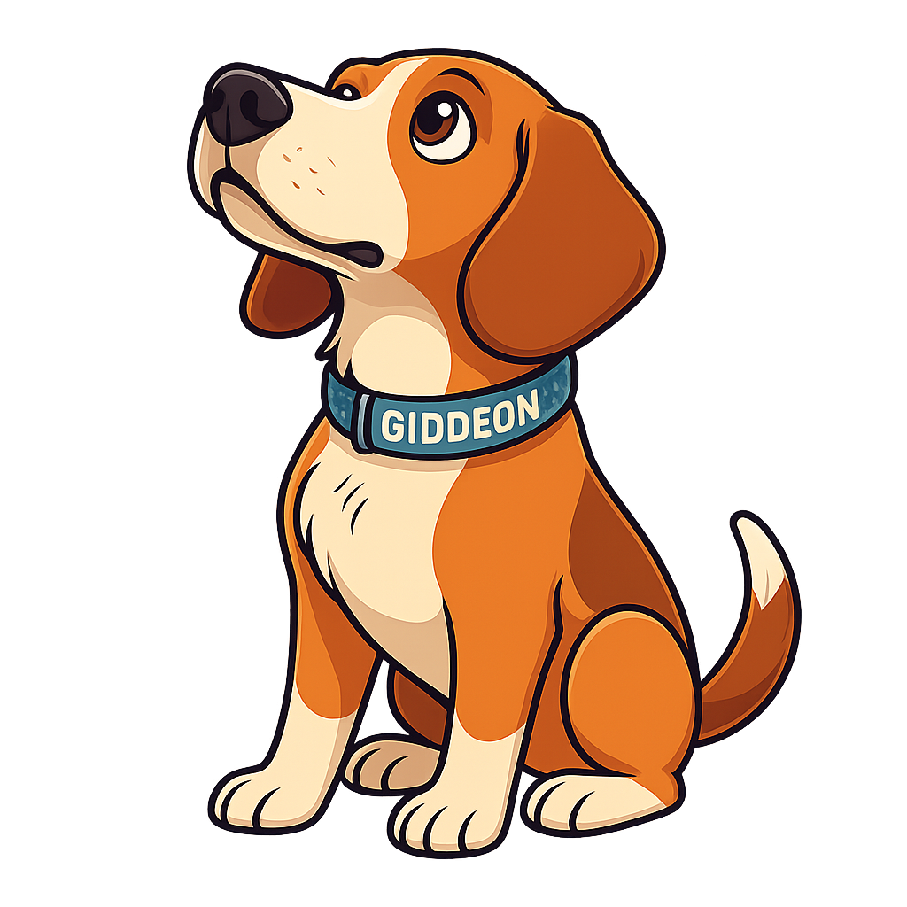 Custom Giddeon  sticker - AI-generated pet art