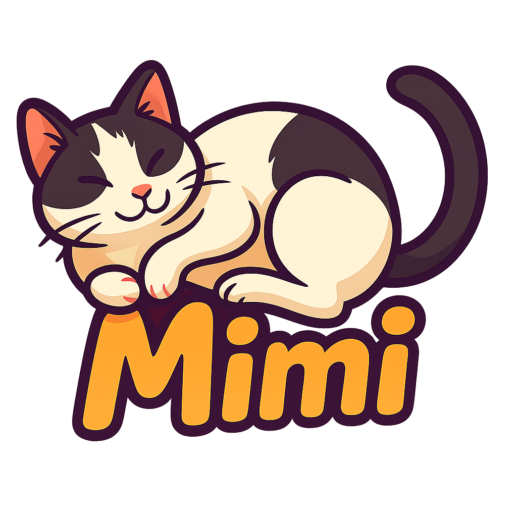 Custom Mimi sticker - AI-generated pet art