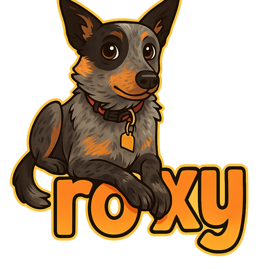 Custom roxy sticker - AI-generated pet art