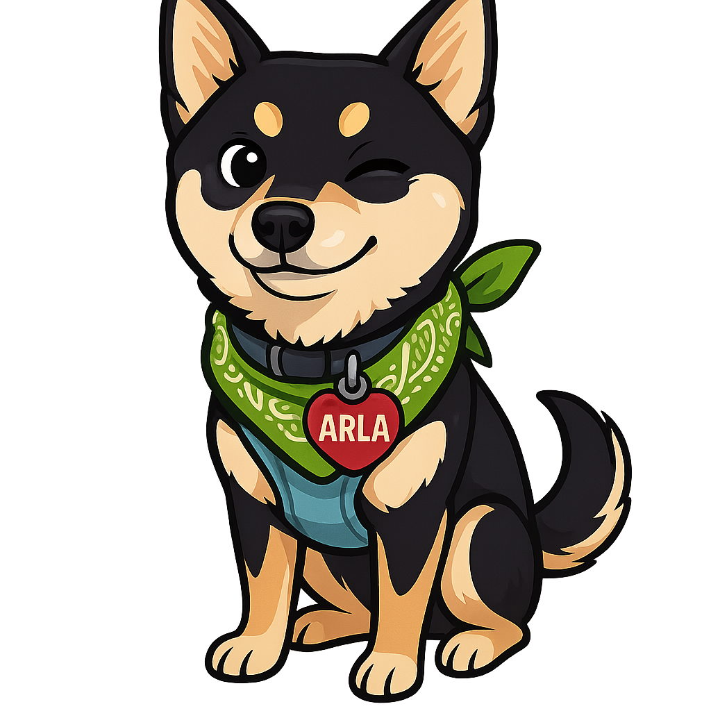 Custom Arla sticker - AI-generated pet art
