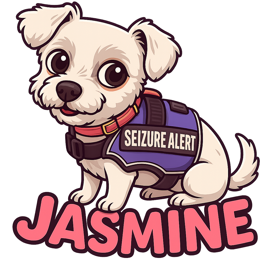Custom Jasmine  sticker - Jasmine's a Maltese mix, known for her white, silky coat and curious personality. This small breed is full of charm, and her expressive eyes are sure to win you over on this custom sticker!