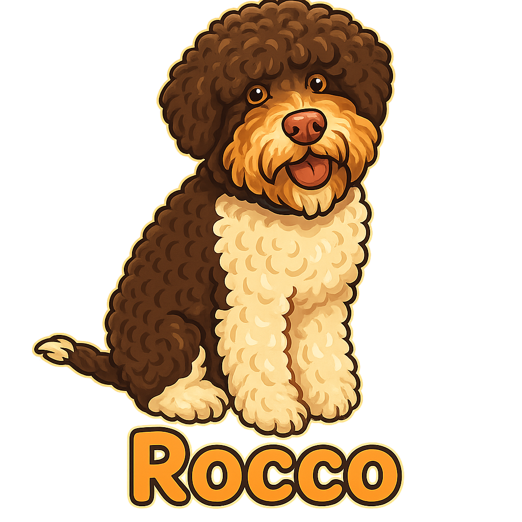 Custom Rocco sticker - AI-generated pet art
