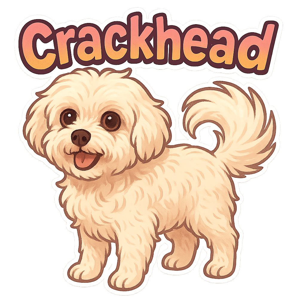 Custom Crackhead  sticker - AI-generated pet art