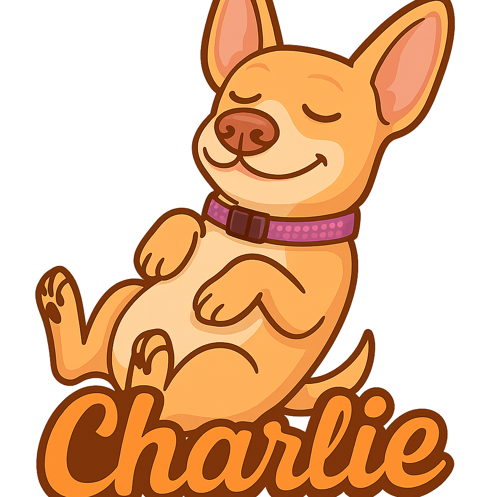 Custom Charlie  sticker - AI-generated pet art