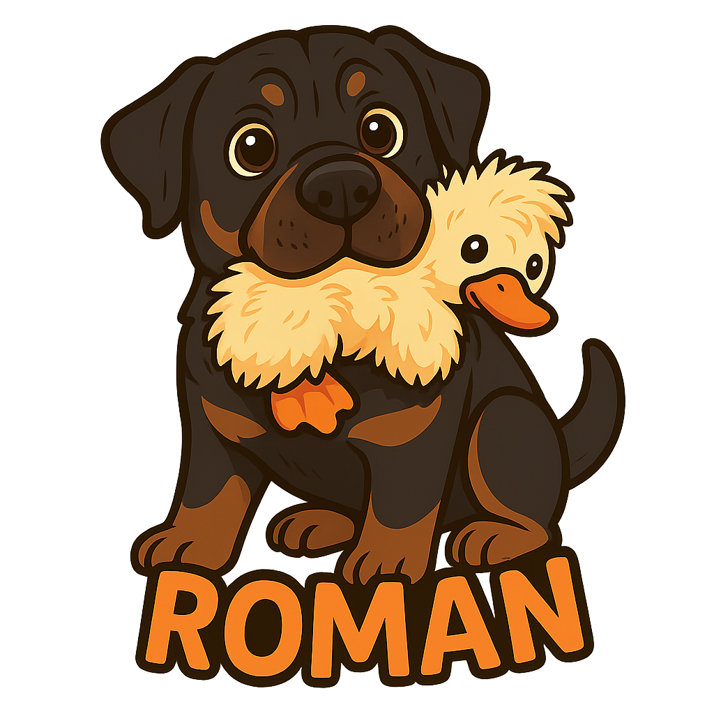 Custom Roman sticker - AI-generated pet art