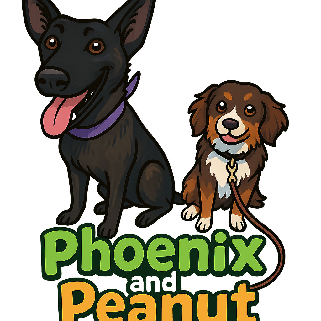 Custom Phoenix and Peanut sticker - Capture Phoenix's athletic build and Peanut's fluffy coat with these unique stickers. Their bright expressions and distinctive markings make for perfect, cheeky decor!