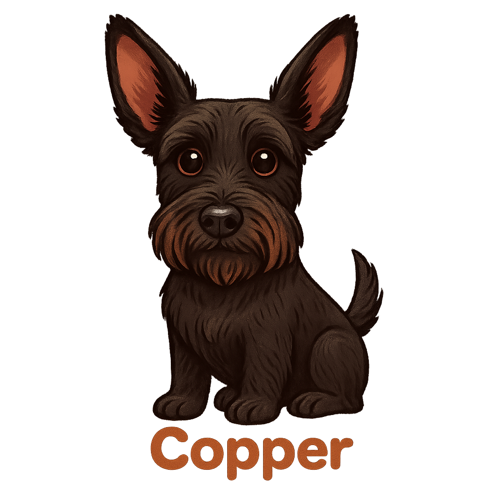 Custom Copper sticker - AI-generated pet art