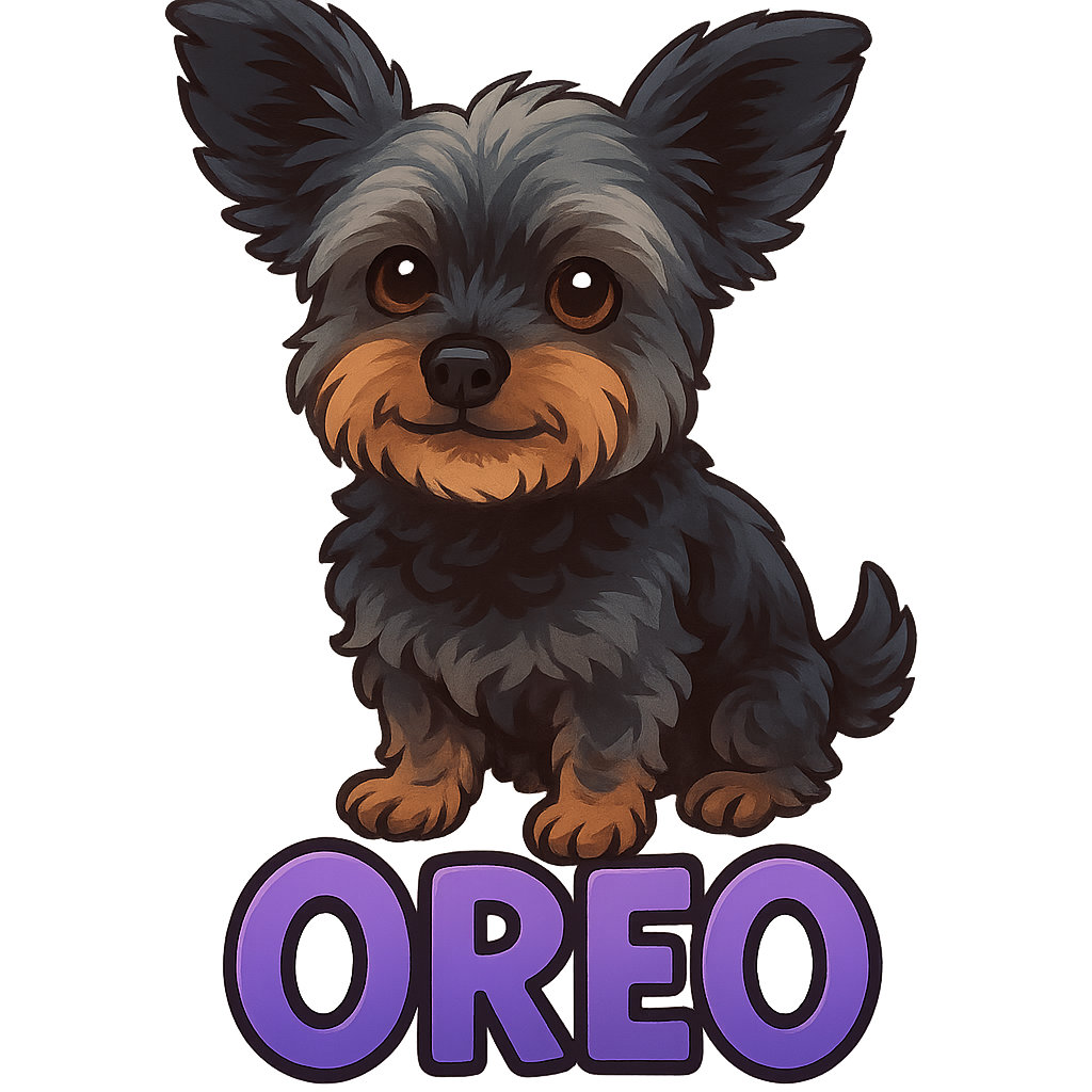Custom Oreo sticker - AI-generated pet art