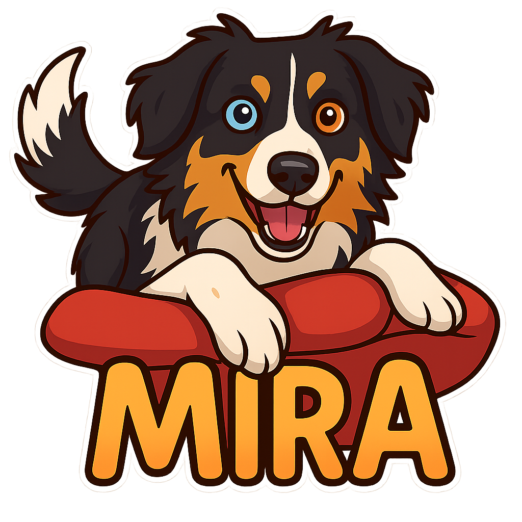Custom Mira sticker - AI-generated pet art