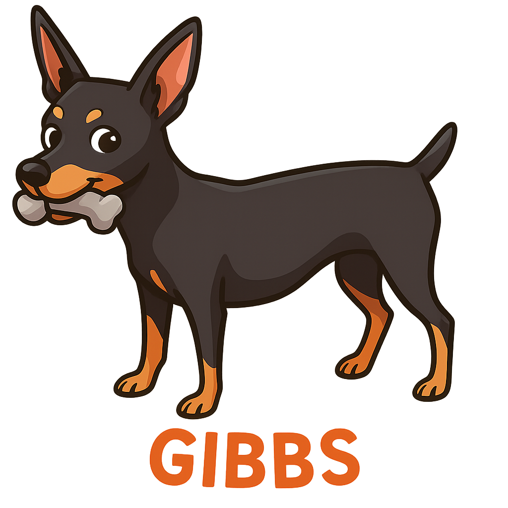Custom Gibbs sticker - AI-generated pet art