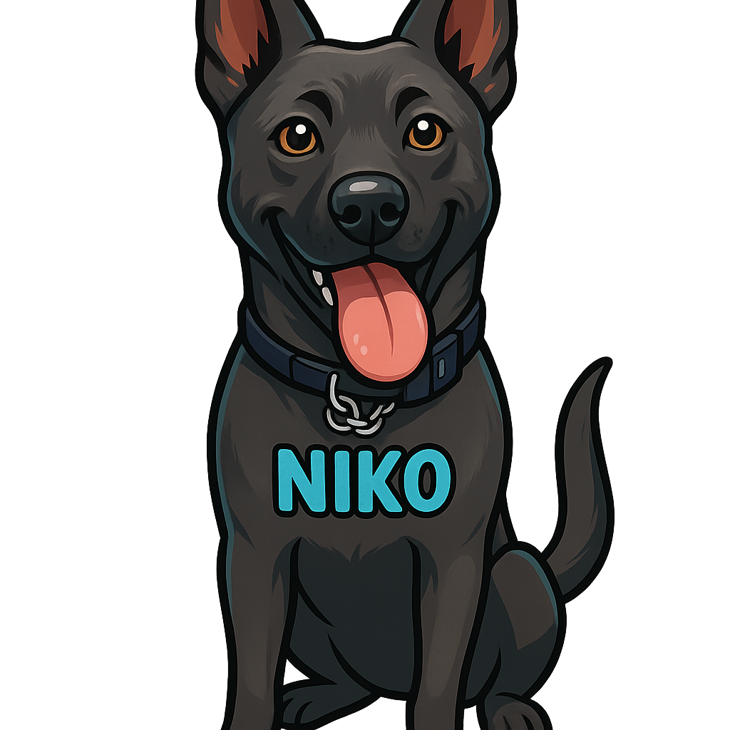 Custom Niko sticker - AI-generated pet art