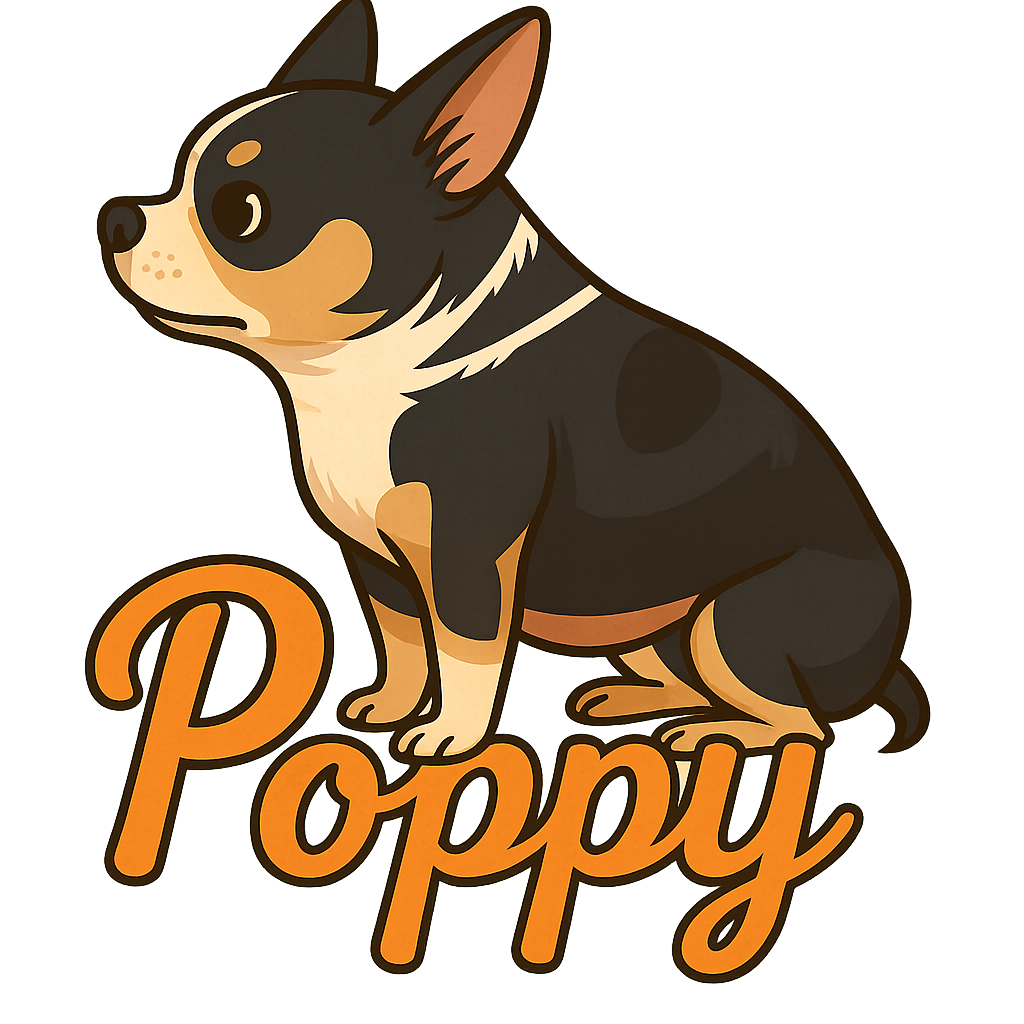 Custom Poppy sticker - AI-generated pet art