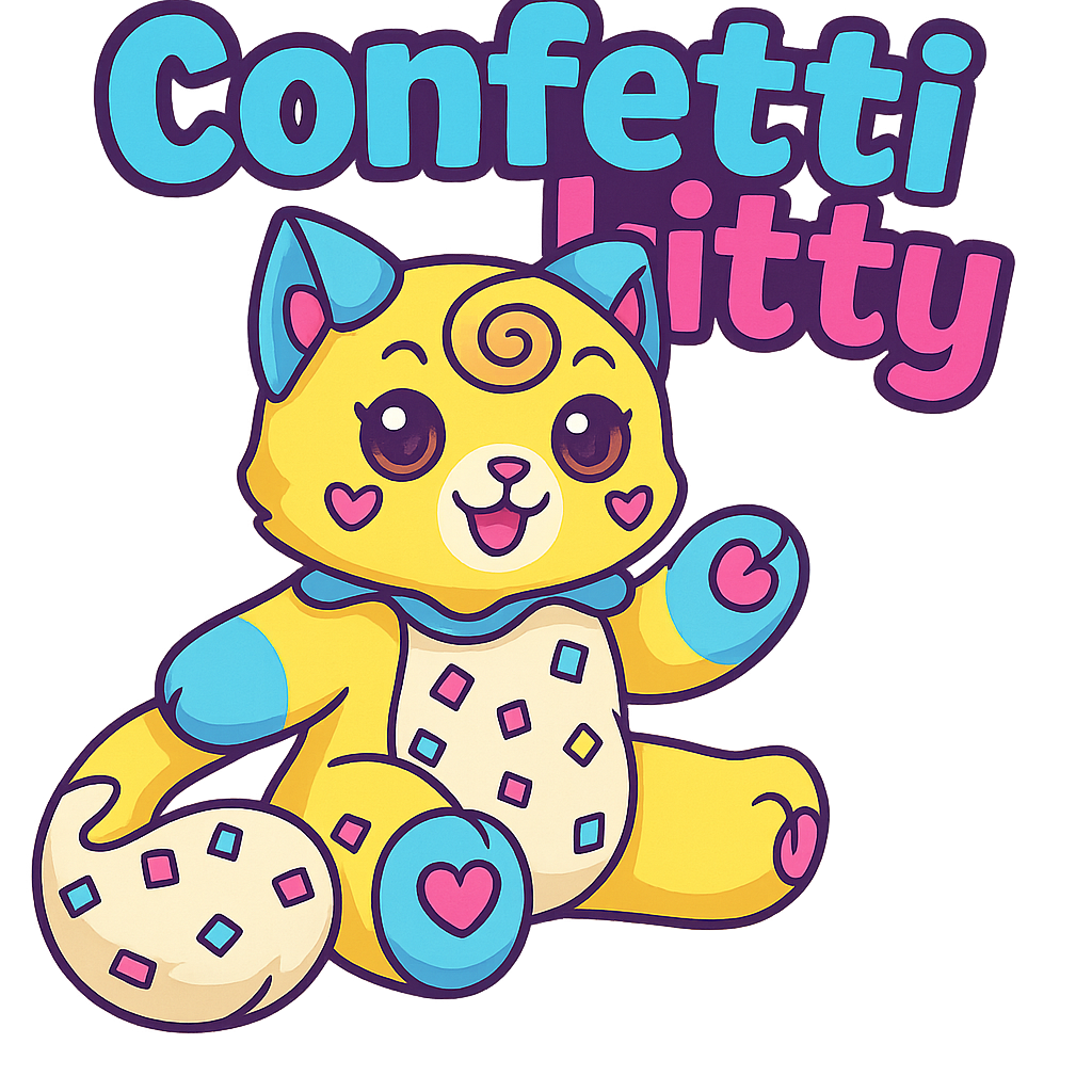 Confetti kitty - Classic Sticker