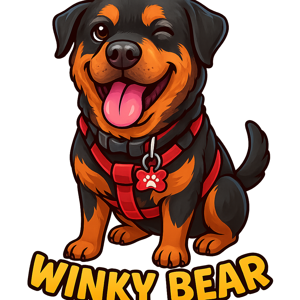 Custom Winky Bear sticker - AI-generated pet art