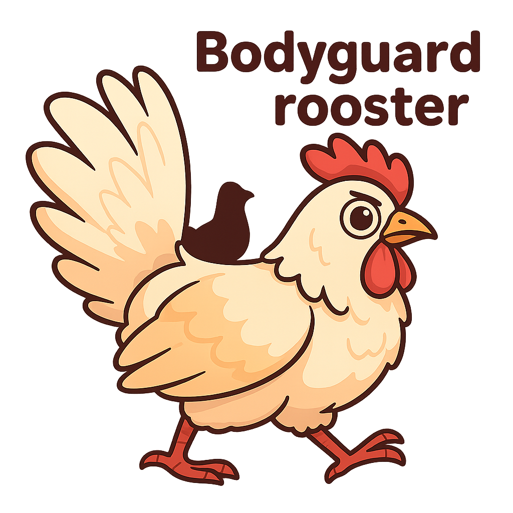 Bodyguard rooster 's sticker