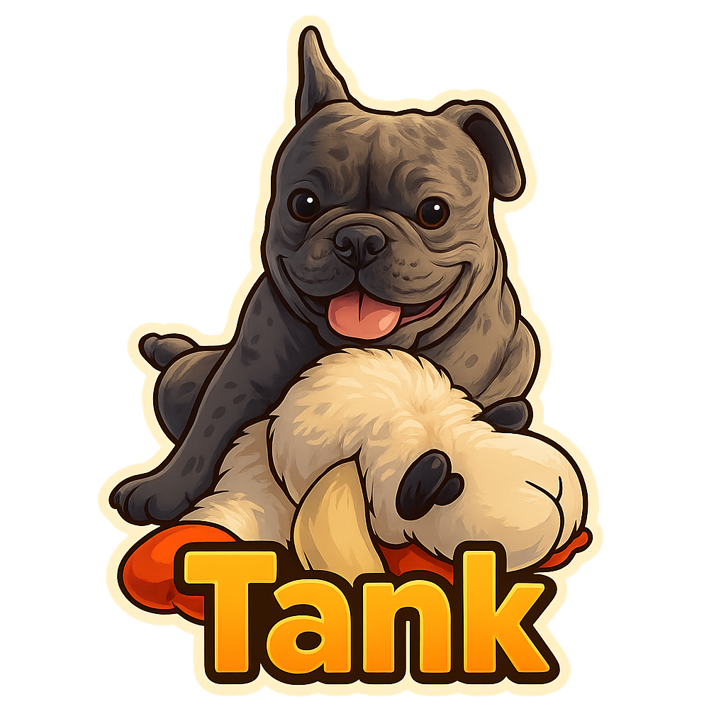 Custom Tank sticker - AI-generated pet art