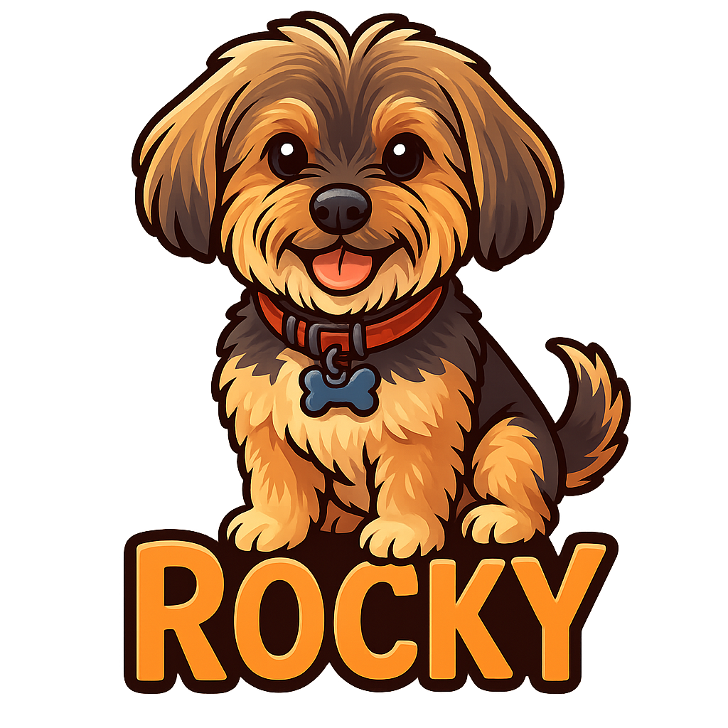 Custom Rocky sticker - AI-generated pet art