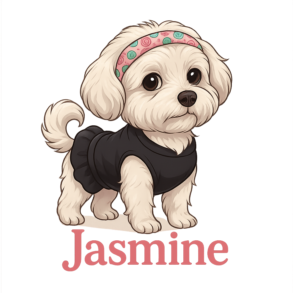 Custom Jasmine  sticker - AI-generated pet art