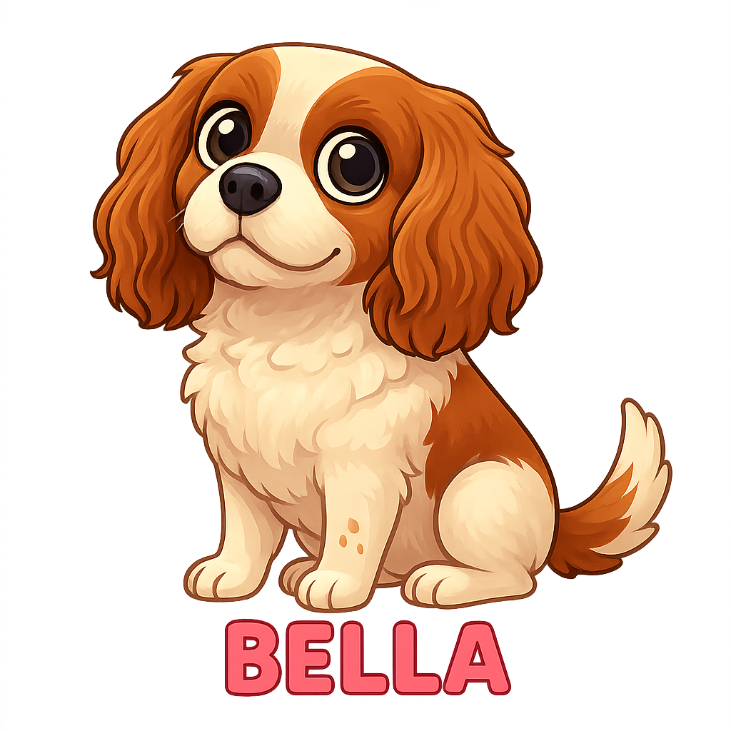 Custom Bella sticker - AI-generated pet art