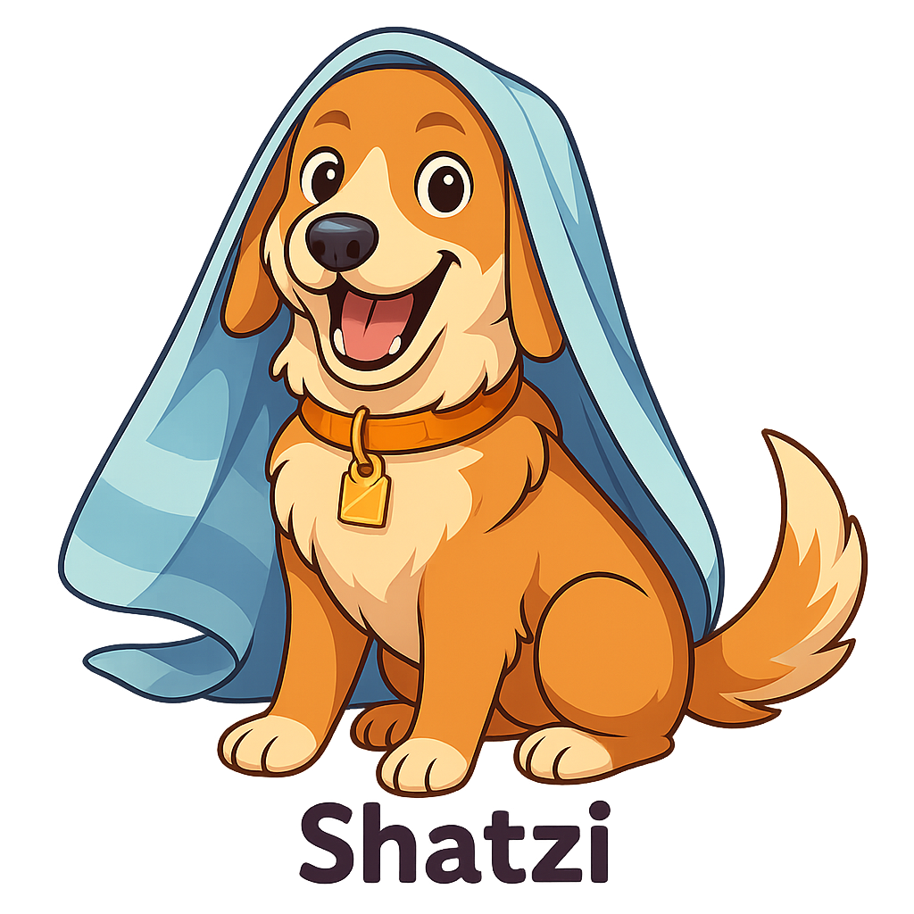 Custom Shatzi sticker - AI-generated pet art