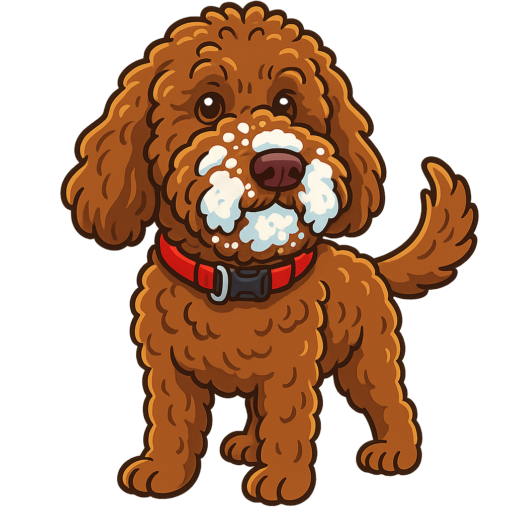 Custom Louie sticker - AI-generated pet art