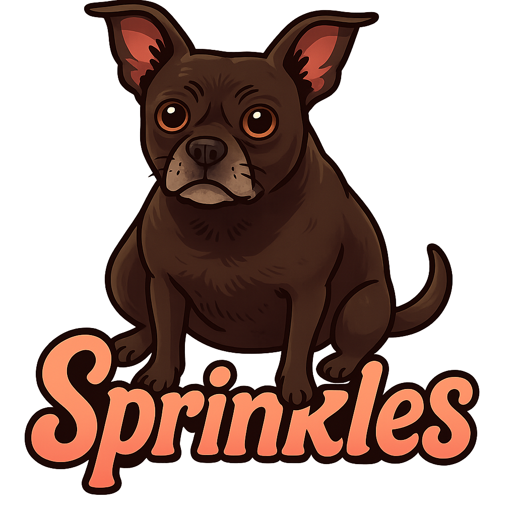Custom Sprinkles sticker - AI-generated pet art
