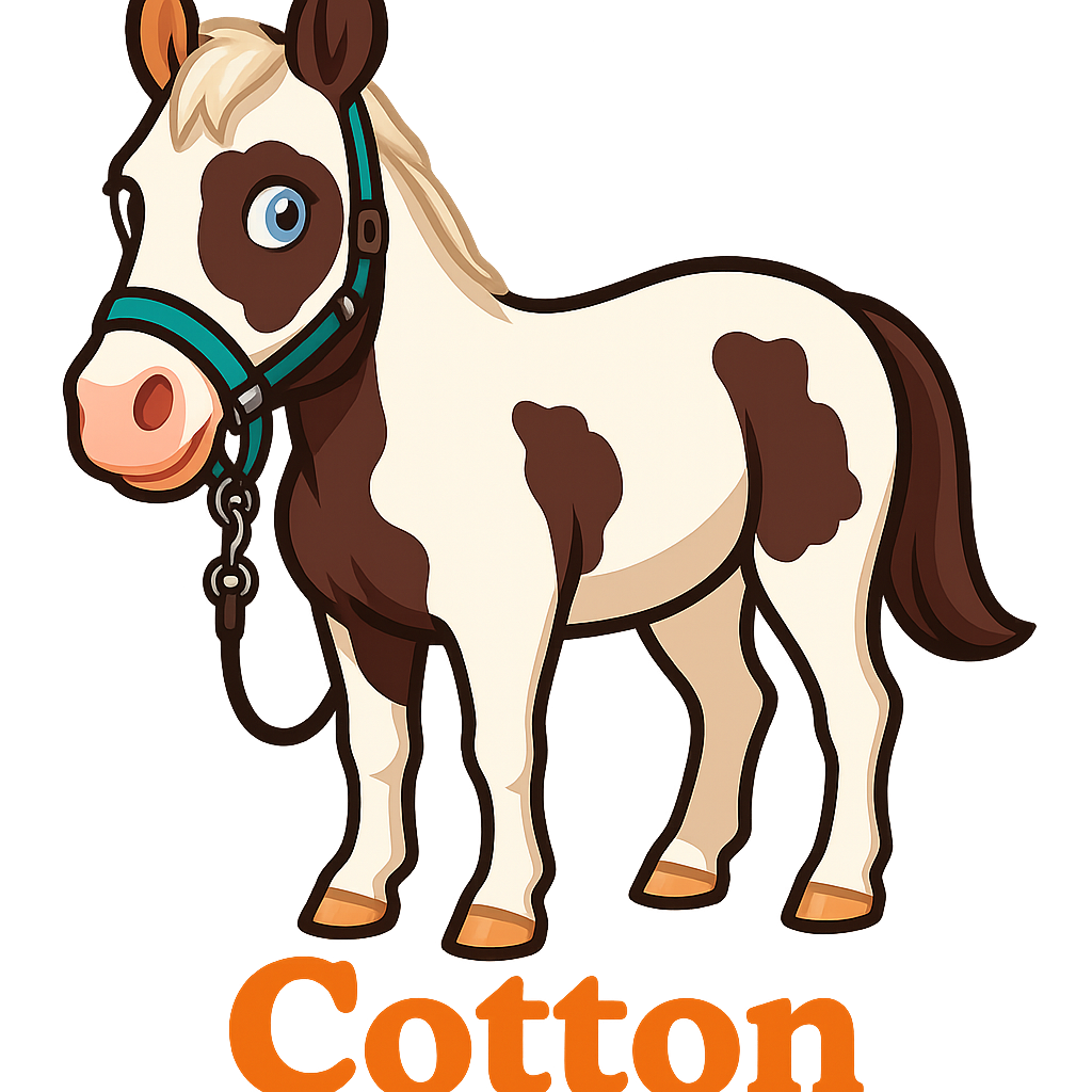 Custom Cotton  sticker - AI-generated pet art