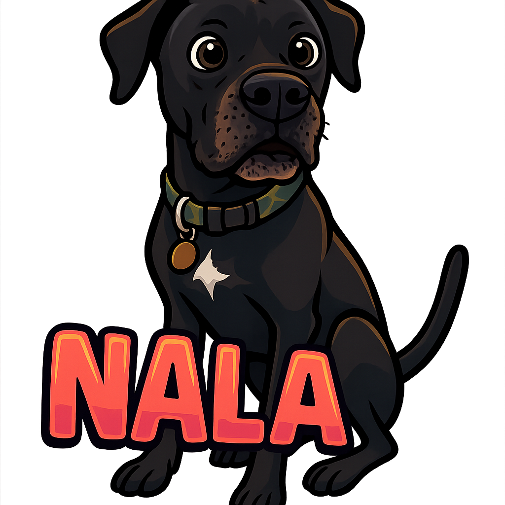 Custom Nala  sticker - AI-generated pet art