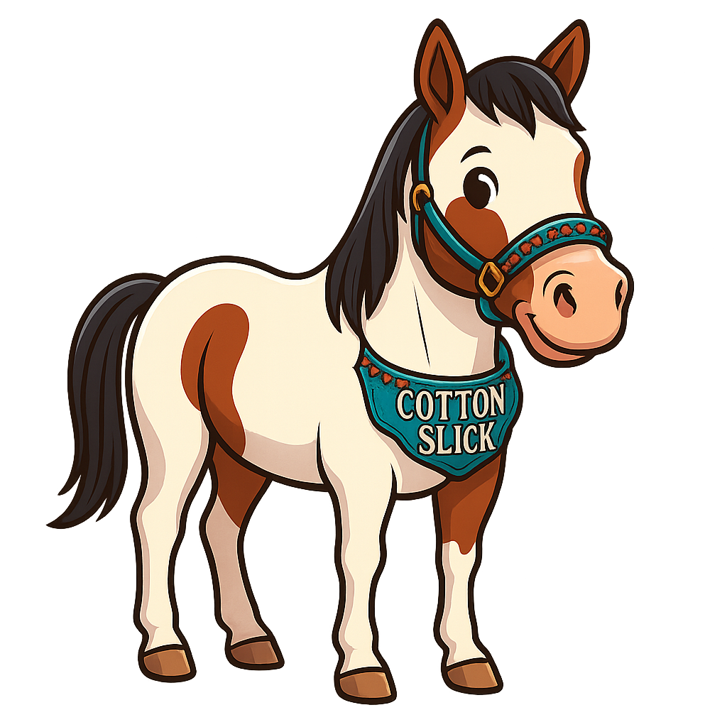 Custom Cotton slick  sticker - AI-generated pet art