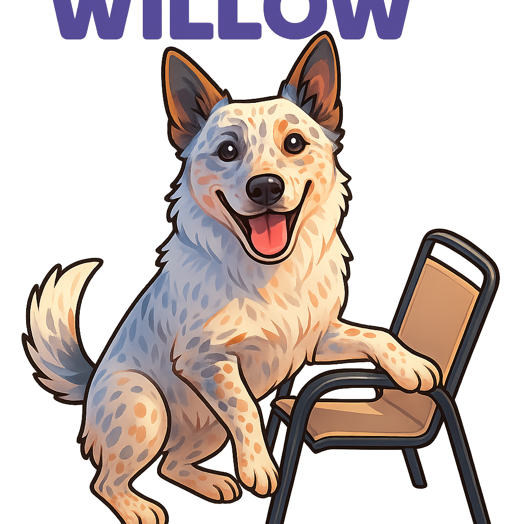 Custom Willow sticker - AI-generated pet art