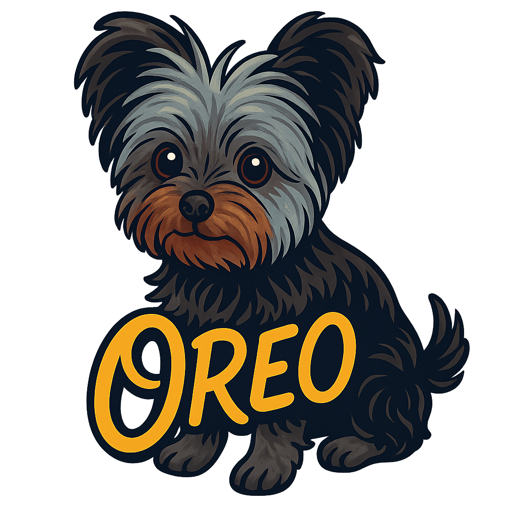 Custom Oreo sticker - AI-generated pet art