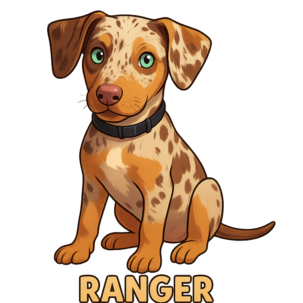Custom Ranger sticker - AI-generated pet art