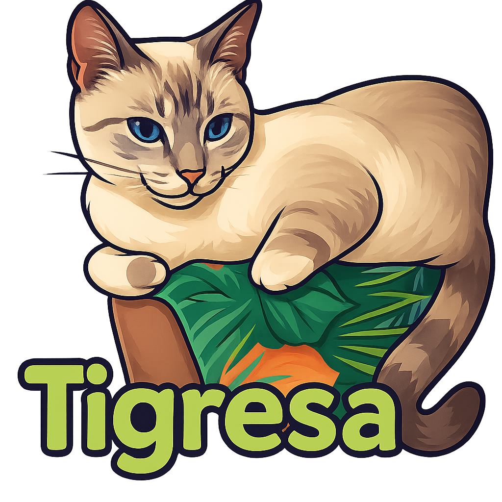 Custom Tigresa sticker - AI-generated pet art