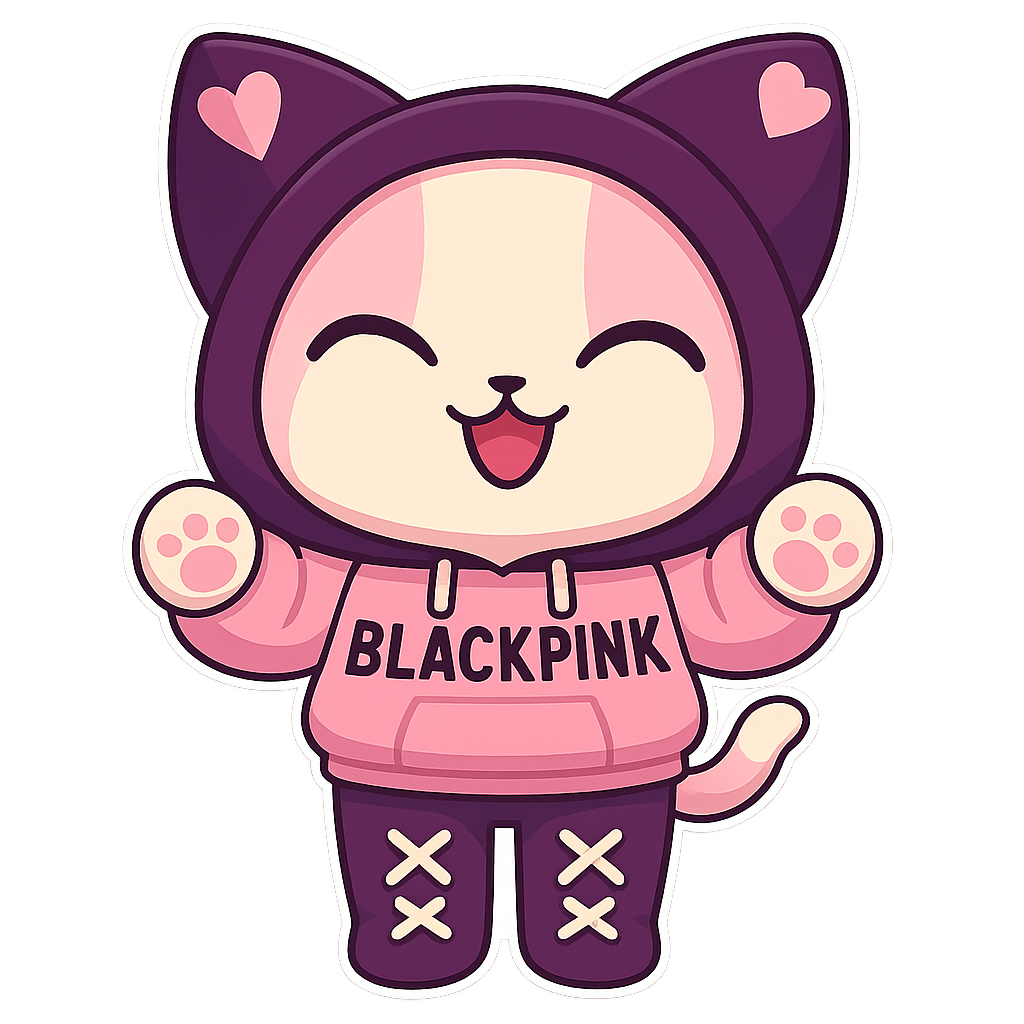 Custom Blackpink  sticker - AI-generated pet art