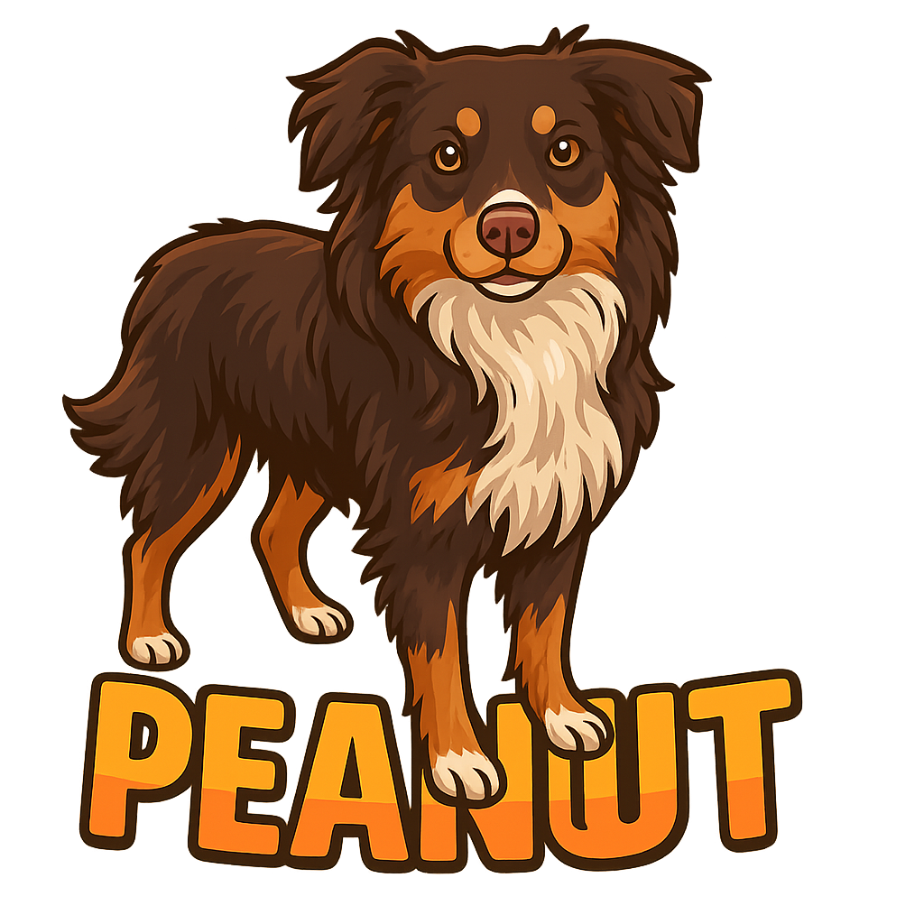 Custom Peanut sticker - AI-generated pet art