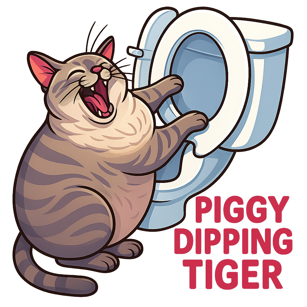 Piggy Dipping Tiger