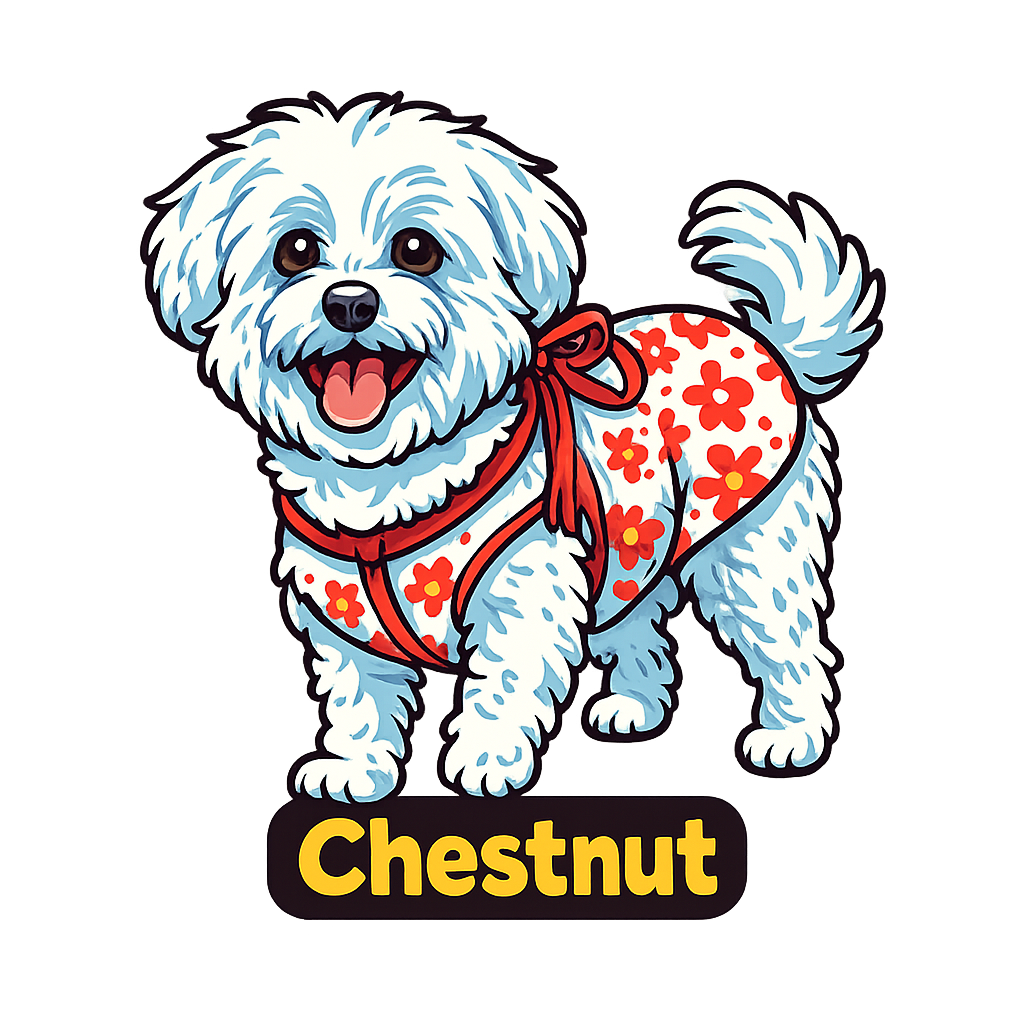 Custom Chestnut sticker - AI-generated pet art