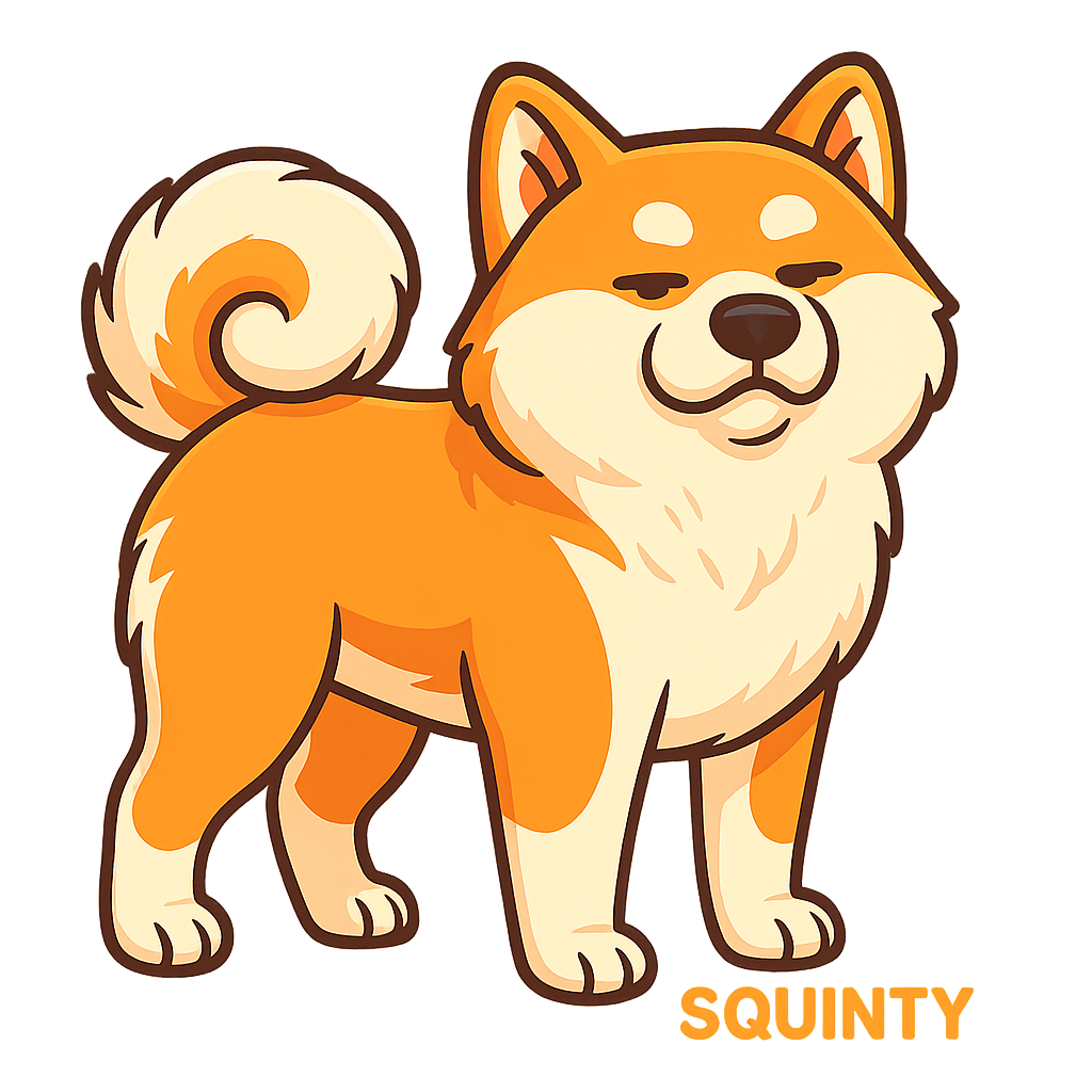 Squinty - Classic Sticker