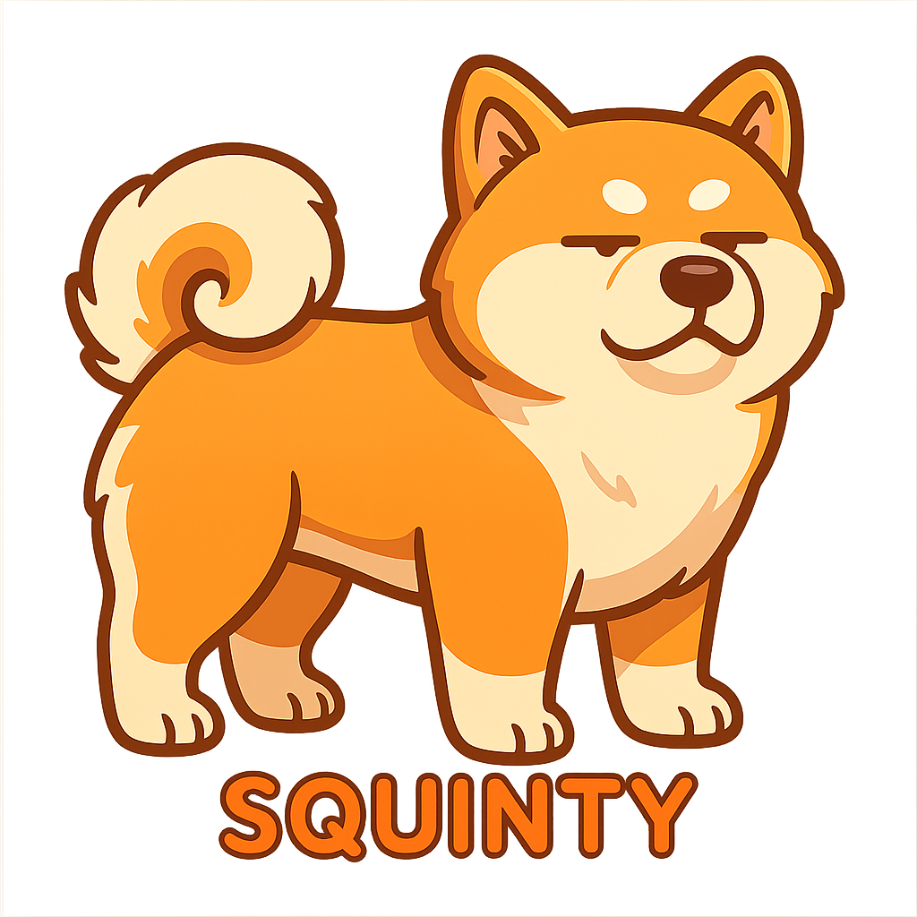 Squinty - Classic Sticker