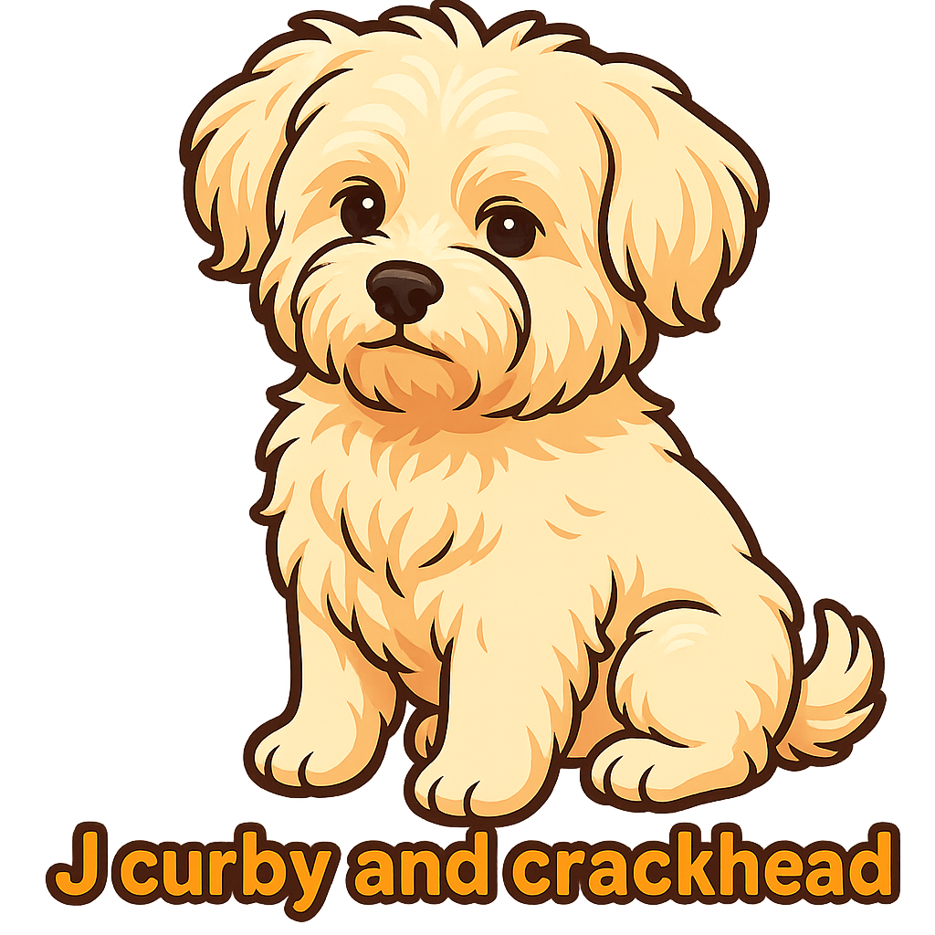 Custom J curby and crackhead  sticker - AI-generated pet art