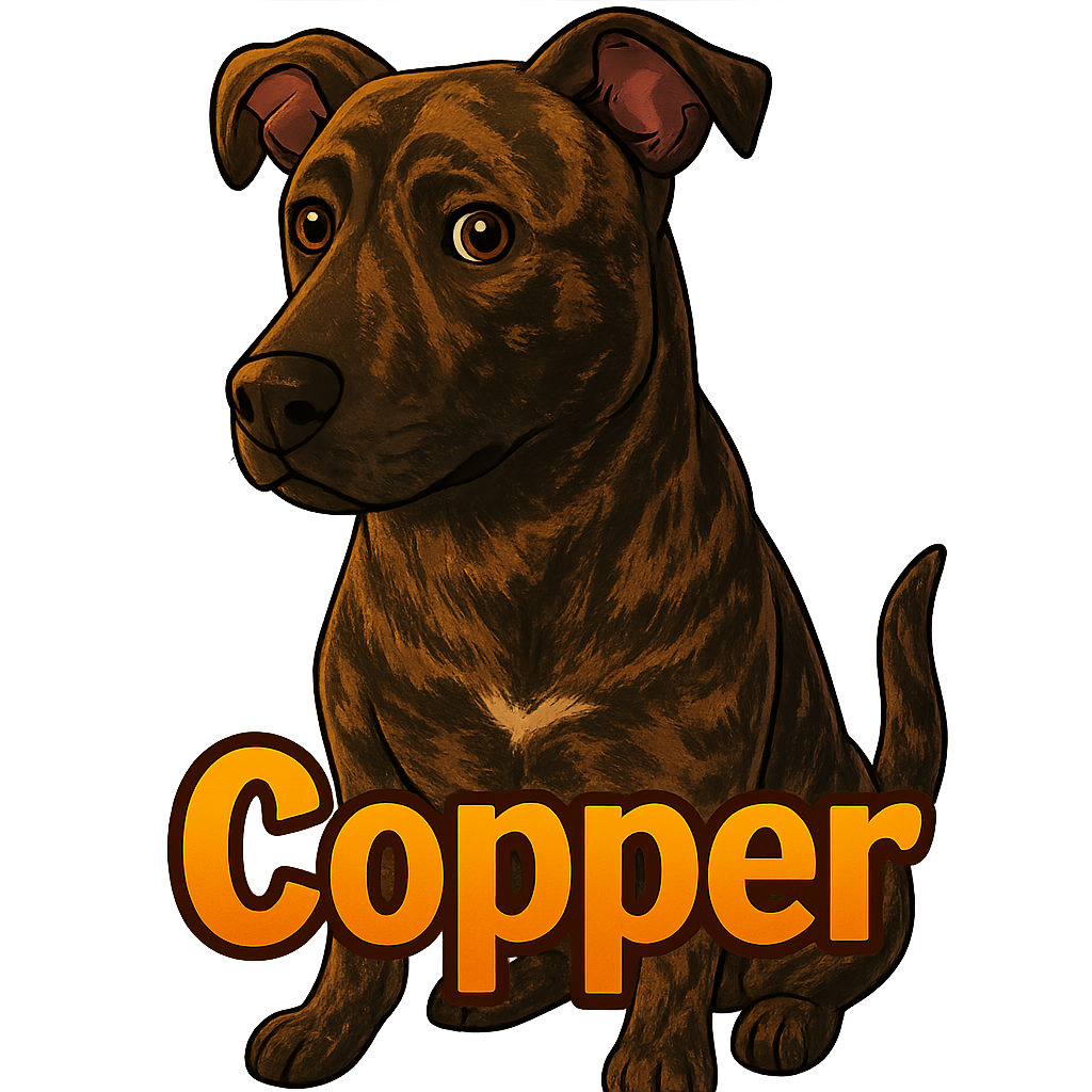 Custom Copper sticker - AI-generated pet art