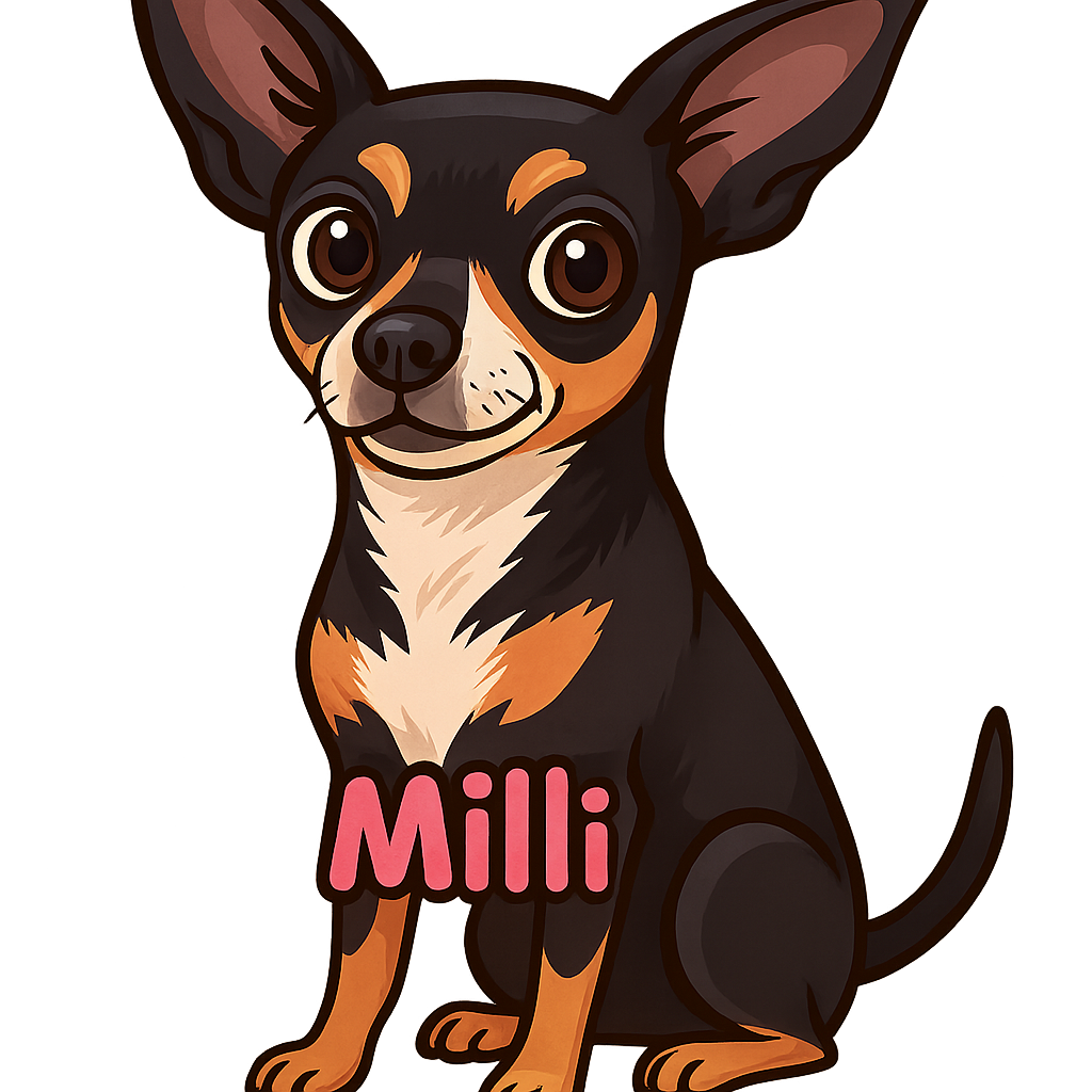 Custom Milli sticker - AI-generated pet art