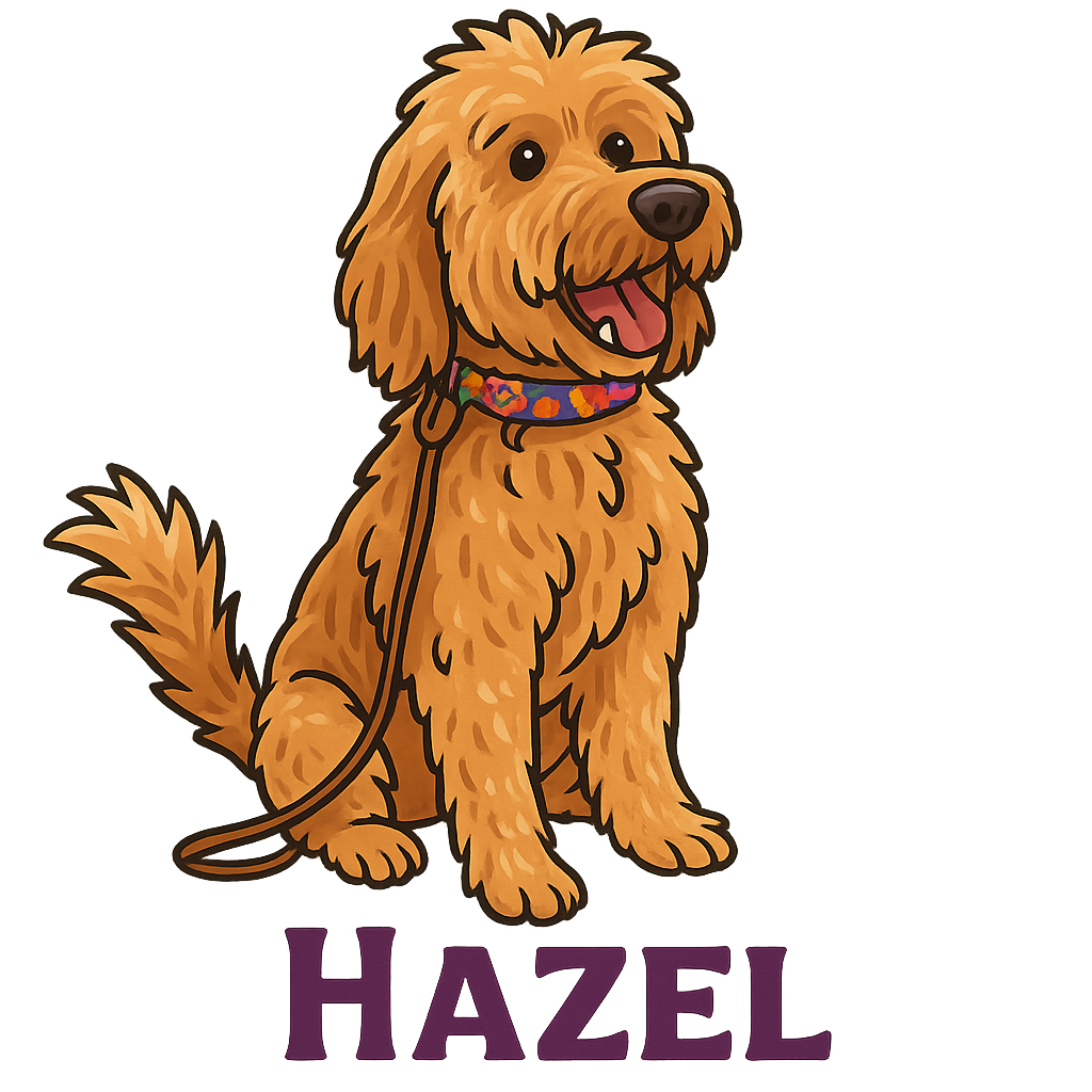 Custom Hazel sticker - AI-generated pet art